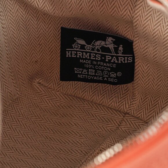 Hermes Bride-a-Brac Small Model Goyave Canvas Case - Picture 13 of 14